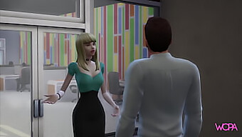 Animated Secretary Performs Oral Sex In Office To Avoid Losing Job