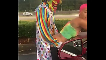 Jasamine Banks And Gibby The Clown Have A Public Sex Encounter