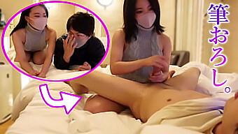 Erstes Mal Handjob Für Eine Schüchterne Japanische Teenagerin - Intensives Spritzen Und Creampie